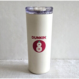Dunkin Donuts Holiday Tumbler Stainless Steel Insulated Travel Drink Cup 20oz